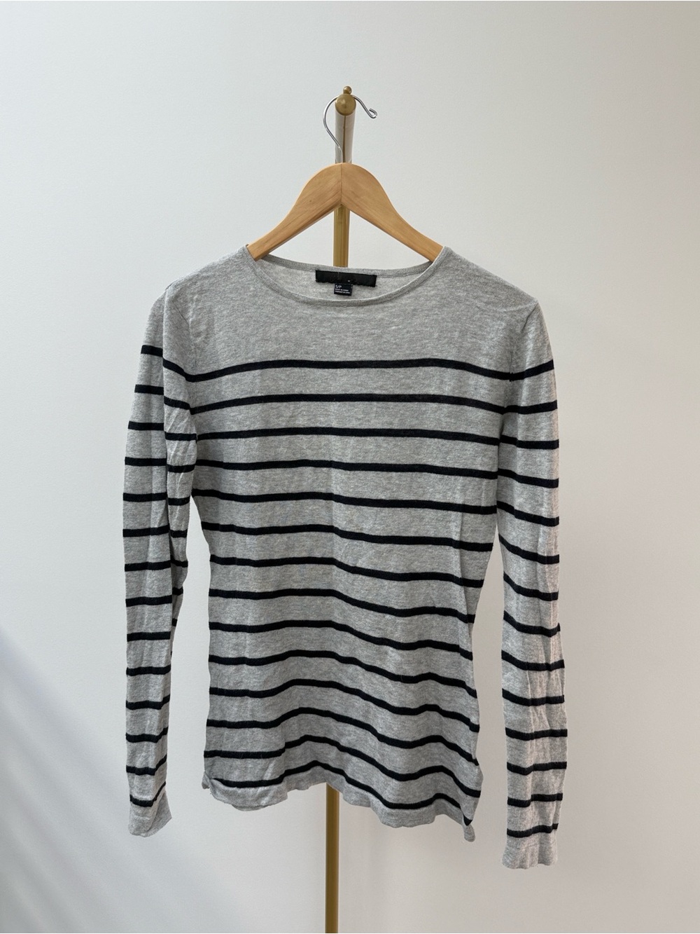 Striped Grey Navy Light Sweater S